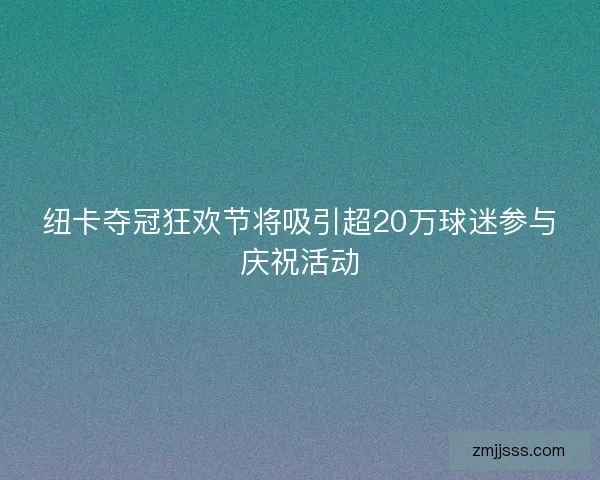 纽卡夺冠狂欢节将吸引超20万球迷参与庆祝活动